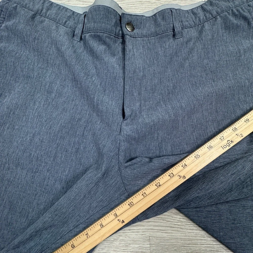 Adidas Men's Golf Shorts Ultimate365 Heathered Blue Size 40 Stretch Performance